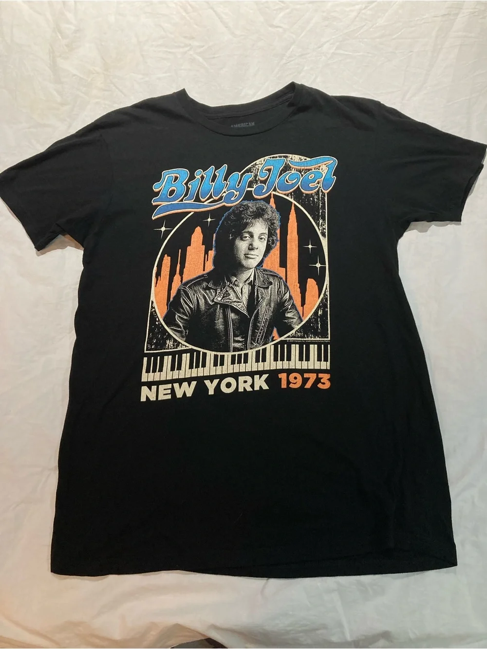 Billy Joel New York 1973 T-shirt, Men’s size medium